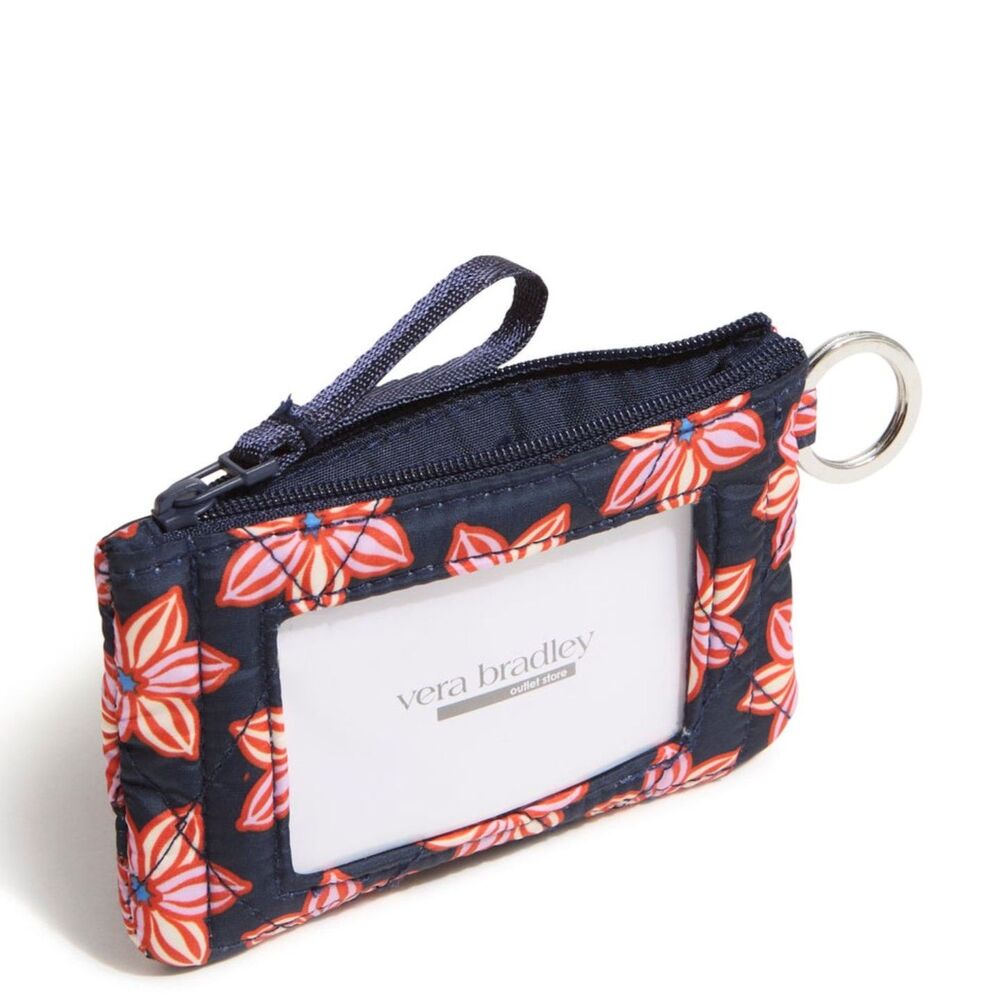 NWT Vera Bradley Floral Burst Zip ID Holder - Picture 2 of 5